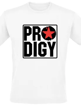 T-Shirt - Red Star - S bis 3XL - für Männer - Größe M - weiß - Lizenziertes Merchandise! - Männer - male - The Prodigy - FashionsVida