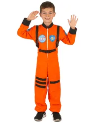 Astronaut Kostüm für Jungen rot-schwarz - male