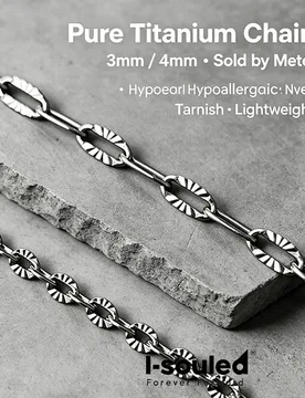 DIY Pure Titanium Chain Jewelry Accessories 3/4 Mm Metal Craft Supplies for Do It Yourself Projects - Aliexpress - FashionsVida