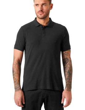 Crewline polo manga corta hombre Negro (XXL)