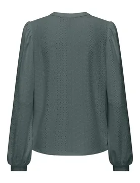 ONLSANDRA L/S SPLIT TOP CS JRS female - XS - FashionsVida