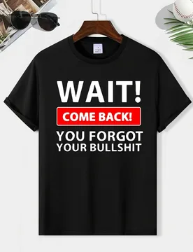 Trendy Bullshit pattern design -100% cotton summer casual O-neck short-sleeved men's printed T-shirt - Aliexpress - FashionsVida