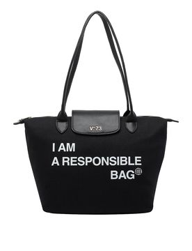V°73 Borsa tote responsabile nera