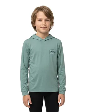 Rash Guard à Manches Longues Et à Capuche Fly Home Seaside Heather XL Garçon - Salty Crew - FashionsVida