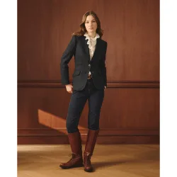 Blazer mujer cuadros con coderas