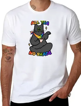 All tea, no shade! T-Shirt t shirt man plain t shirt custom print T-Shirt - Aliexpress - FashionsVida