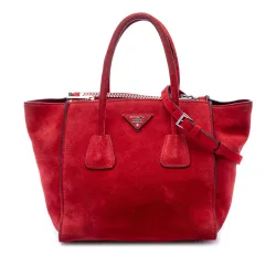 Small Scamosciato Twin Pocket Satchel