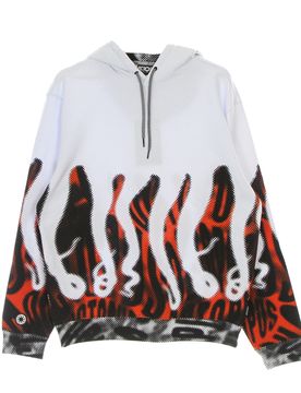 Felpa Leggera Cappuccio Uomo Halftone Sh Hoodie White