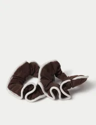 Pack Brown Mini Scrunchie Set Brown female