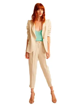 Pantalons De Costume Vivien Beige 42 - & Me - FashionsVida