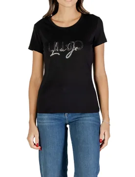 Liu Jo Damen T-Shirt Schwarz 490287