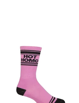 Pair Hot Homo Cotton Socks Multi One Size - Pink - Size: One Size - Gumball Poodle - FashionsVida