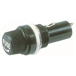 Fuse Holder 10 Units Black One Size unisex