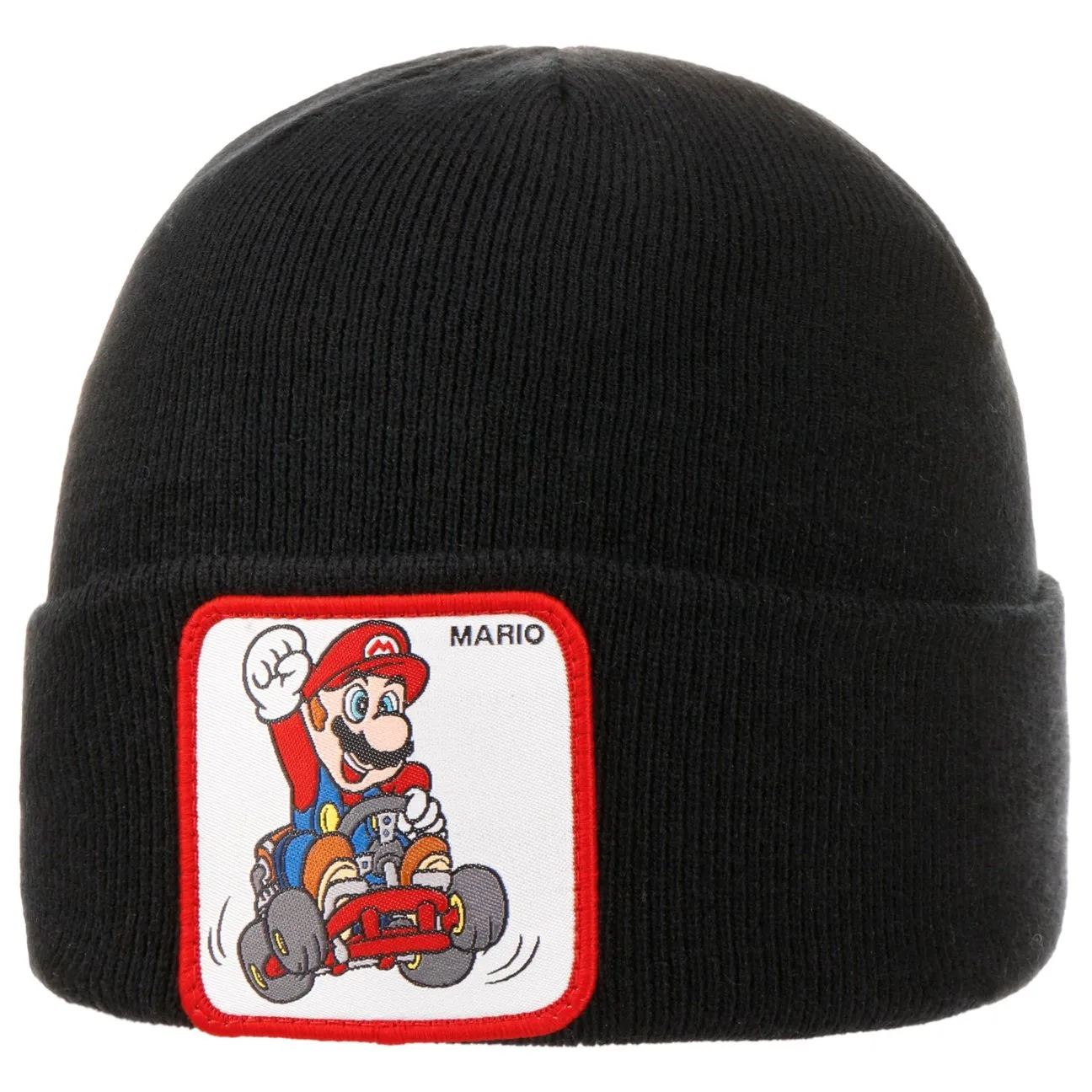 Super Mario Beanie Hat by - black - Female - Size: One Size - Capslab - FashionsVida