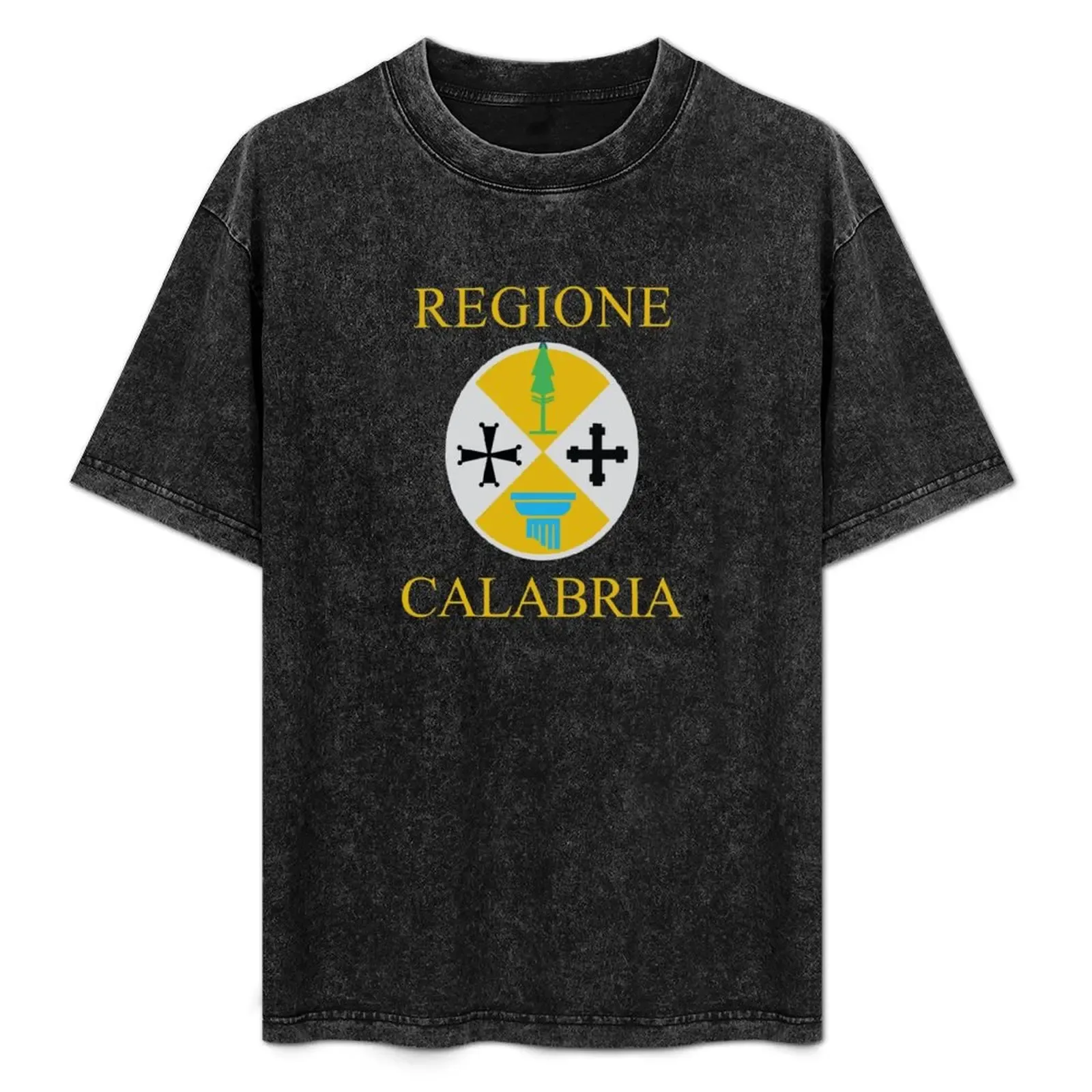 Flag of Calabria T-Shirt Work Basic Short Sleeve Top - Aliexpress - FashionsVida