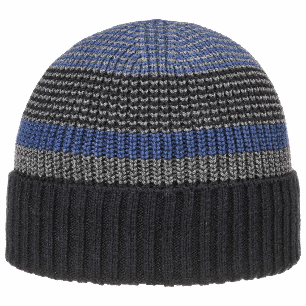 Carlos Knit Hat with Cuff by - blue-navy - Size: One Size - Lipodo - FashionsVida