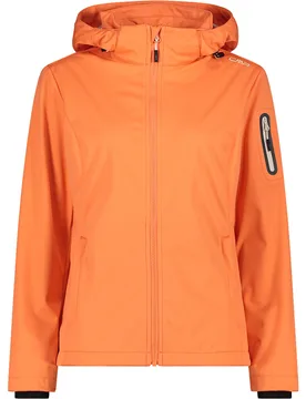 Woman jacket zip hood chaqueta softshell mujer Naranja (38) - CMP - FashionsVida