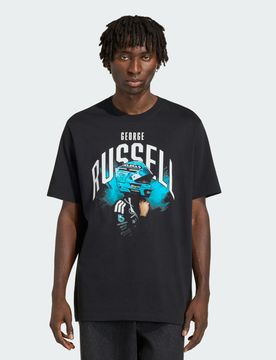 T-SHIRT MERCEDES - AMG PETRONAS FORMULA 1 TEAM GEORGE RUSSELL GRAPHIC L Black