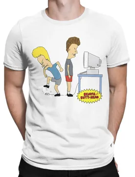 Harajuku Couple Beavis and Butthead cannot use computer T Shirt Men Cotton Short Sleeve Round Neck Summer Clothes - Aliexpress - FashionsVida