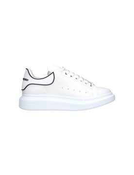 Men's Calf Leather Sneakers with Rubber Sole