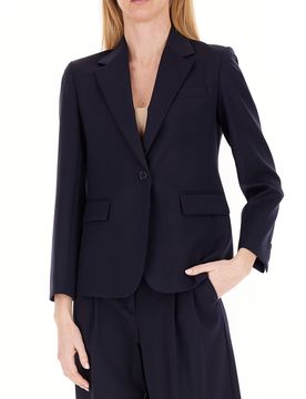 Blazer lana vergine BLU SCURO 38