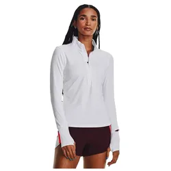 Felpa Con Mezza Zip Qualifier Run White / Reflective L