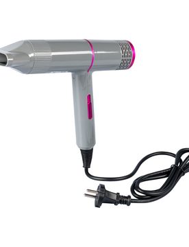 Haartrockner mit Stylingdüse grau pink