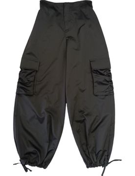 Pantalone Cargo Nero Lucido NAPA260