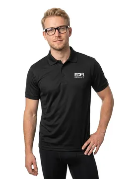 Polo à Manches Courtes Black XL