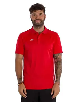 Strauss Short Sleeve Polo Red L - Enebe - FashionsVida