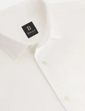 Camisa estilo polo de punto jersey de algodón corte regular - Boggi Milano - FashionsVida