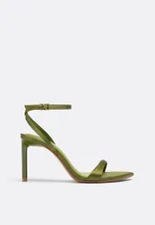 Sandalen mit feinem Satinabsatz GRÜN 35