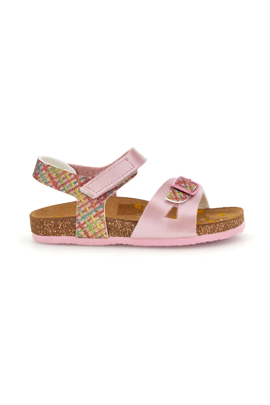 Sandali rosa con fibbie 257A084SR 32 - PITTARELLO BIO - FashionsVida