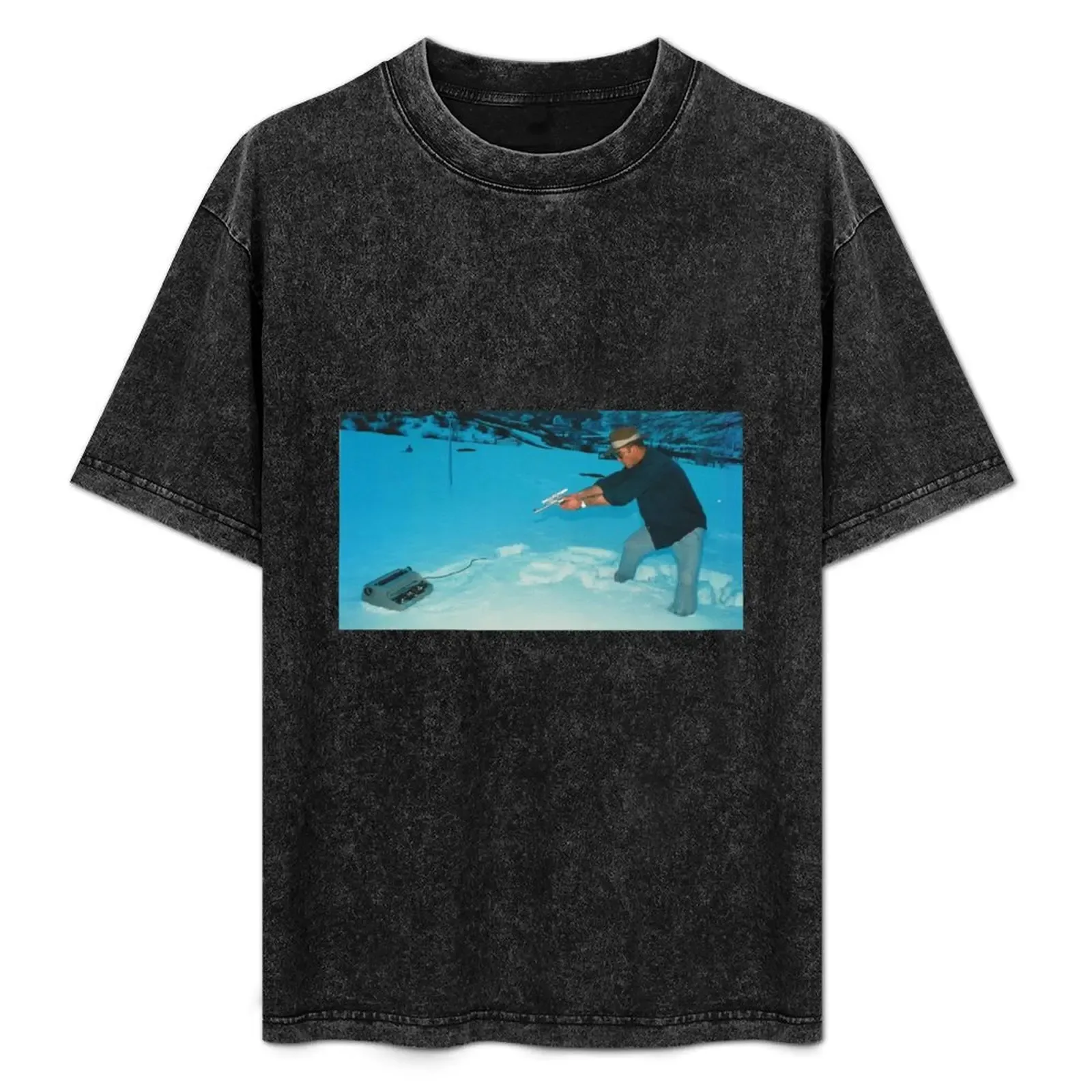 Hunter S. Thompson Shooting Typewriter T-Shirt - Aliexpress - FashionsVida
