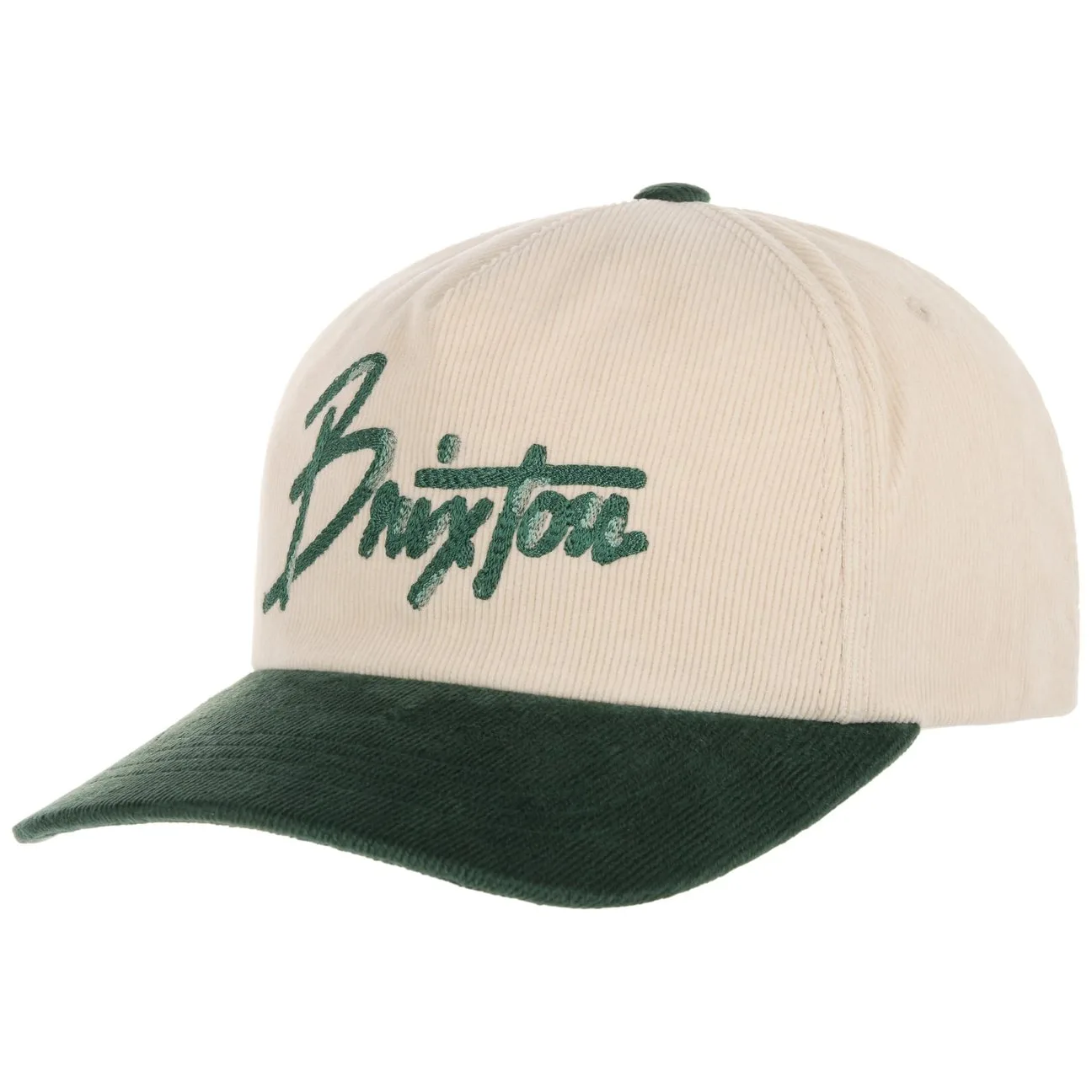Corduroy Snapback Cap by - white-green - Herren - Size: One Size - Brixton - FashionsVida