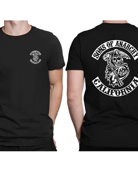 Men Sons Of Anarchys Samcros Style Punk Rock Graphic Tee Casual Streetwear Cotton Short Sleeve Daily T Shirt S-3XL - Aliexpress - FashionsVida