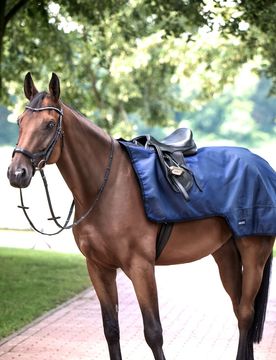 Ausreitdecke RAINTRAINER 100 navy 145 cm