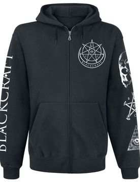 Gothic Kapuzenjacke - Evil Eye Bonfire FB Zip Hoodie - XL bis 3XL - für Männer - Größe XL - schwarz - Männer - male