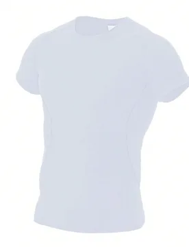 Camiseta de manga corta ajustada y cómoda para hombres para correr, gimnasio, entrenador de fitness, camisas deportivas blancas de verano - Shein - FashionsVida