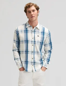 Camisa de hombre de manga larga de cuadros - Lee - FashionsVida