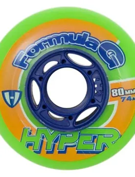 Roue Hockey Indoor Formula G Era 4 Units Green 76 mm / 74A unisex - Hyper Wheels - FashionsVida