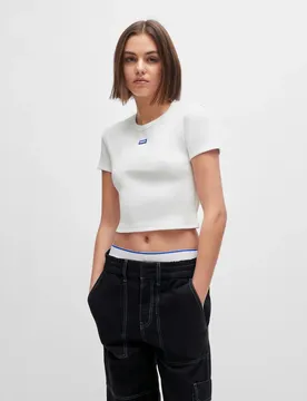 Hugo T-shirt à Manches Courtes Baby Blue White XL