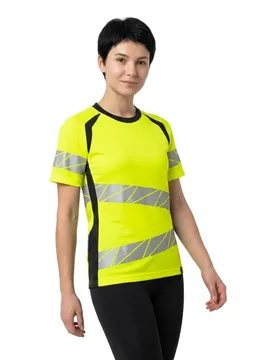 T-shirt à Manches Courtes Accelerate Safe 19092 Hi-Vis Yellow / Dark Navy 5XL - MASCOT - FashionsVida