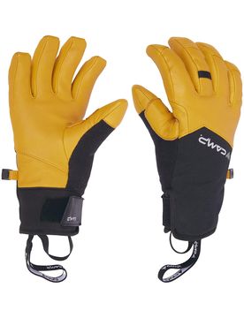 Vielseitige Handschuhe G Crest Black/Yellow für Herren aus Leder Größe XXL Gelb