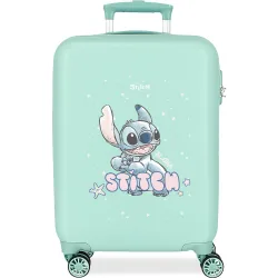Maleta de cabina lovely stitch rígida con capacidad de 35l