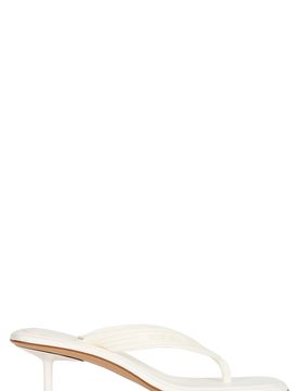 Sampieri Leather Kitten Heel Sandals