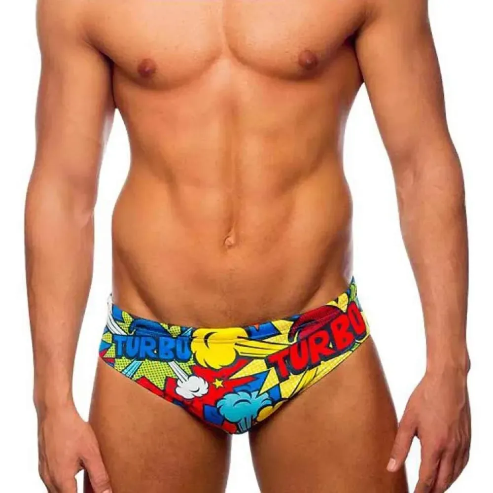Pop Swimming Brief Multicolor 2XL Men - TURBO - FashionsVida
