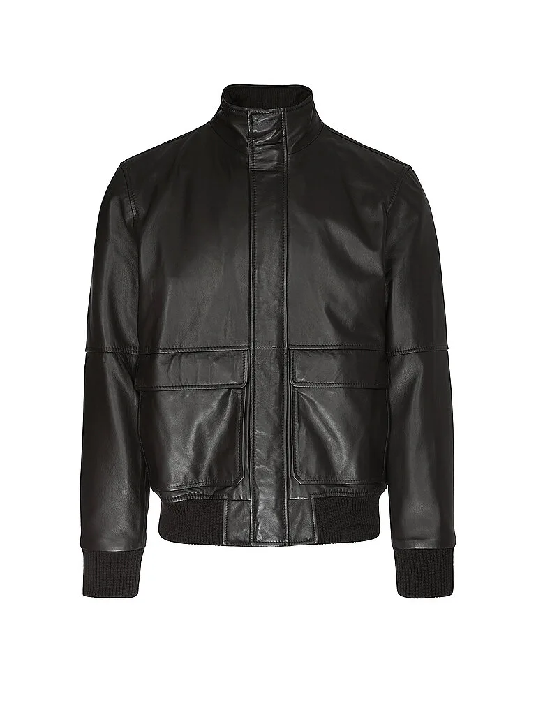 Chaqueta de cuero marrón 50 - Dressler - FashionsVida