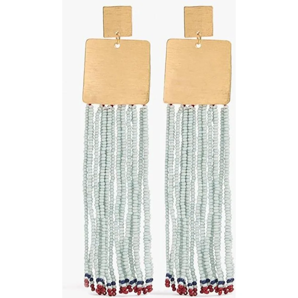 Pendientes con cuentas decorativas y flecos - Parfois - FashionsVida