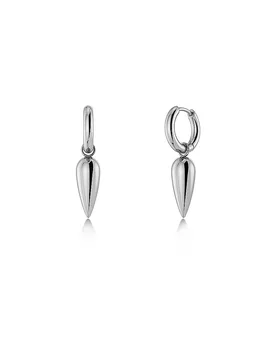Orecchini PEAK SPIKE HOOPS Silver argento - Edblad - FashionsVida